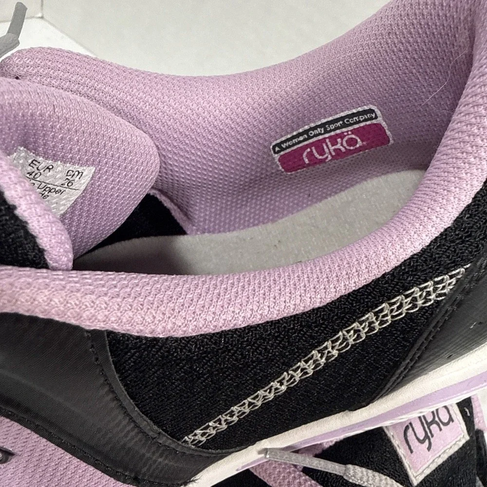 Ryka Access SML Women's 9W Black and Purple Athletic Training Shoes NWOB